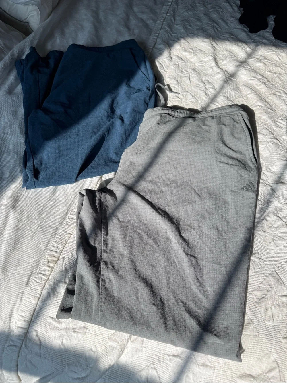 2 pairs for one price! Adidas Navy Blue and Gray HEAT.RDY Joggers